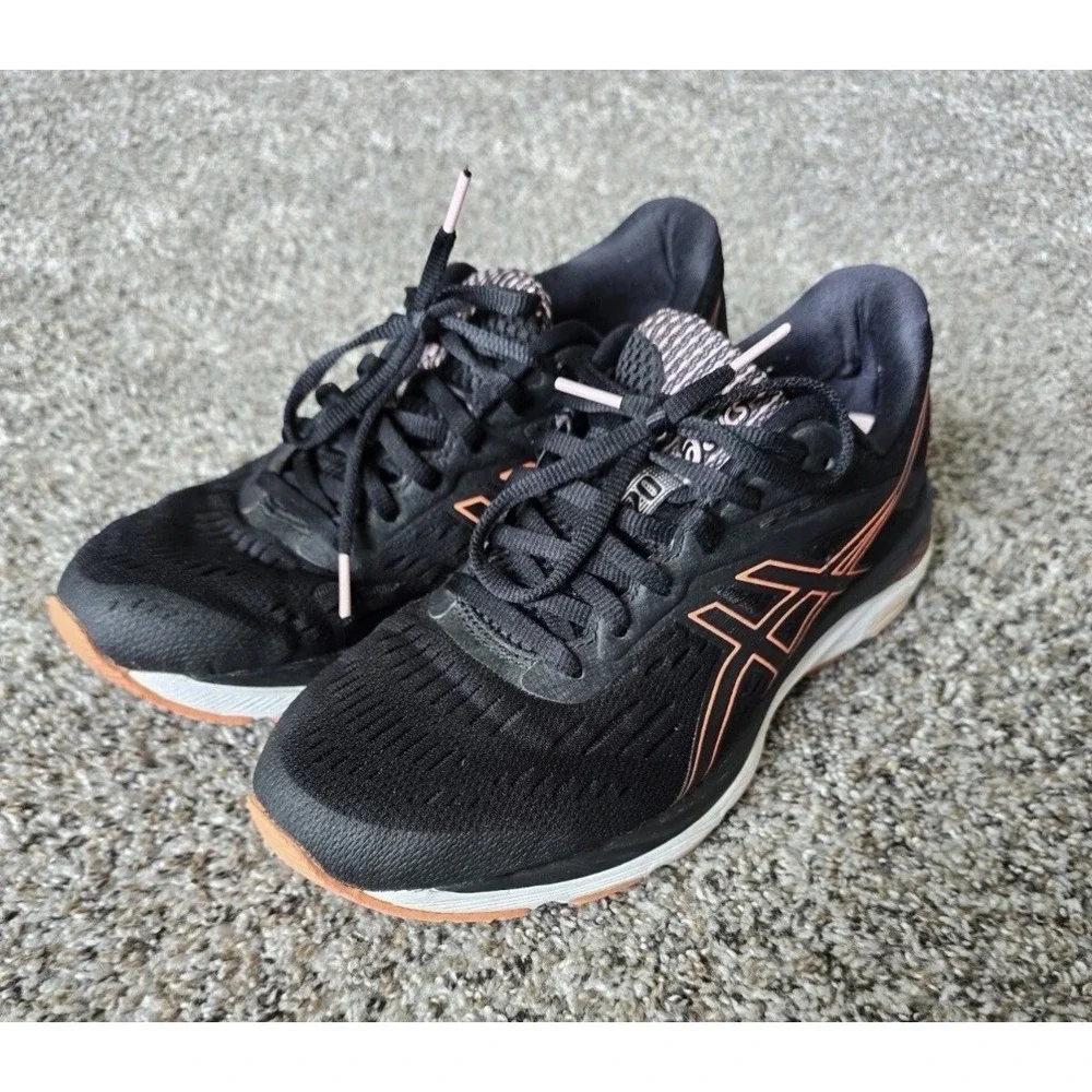ASICS Women's Gel-Cumulus 20‎ Black Orange Running Sneakers Size 10.5